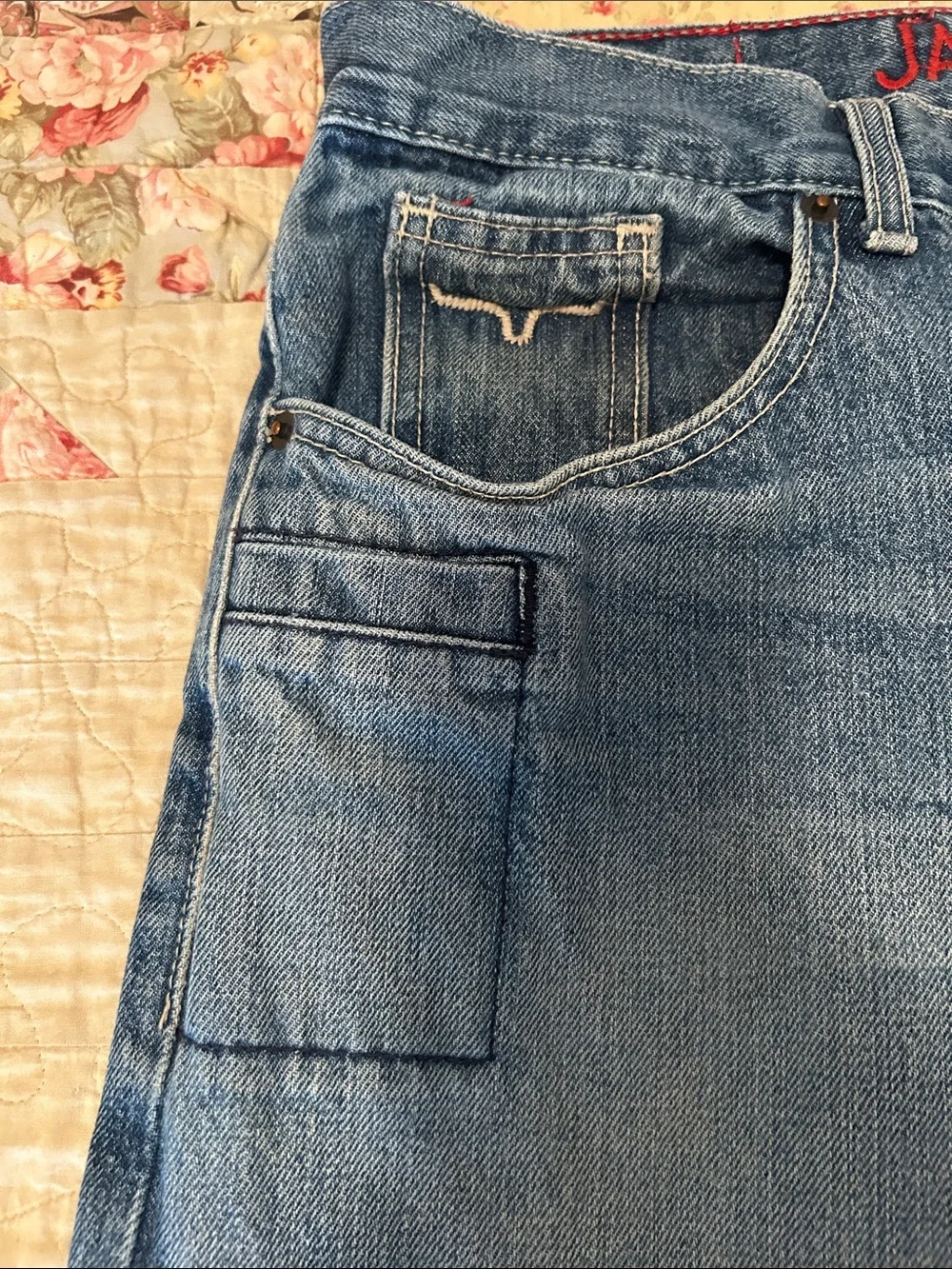 Kimes Ranch Men's Classic Blue Straight Jeans 32x34 James